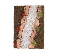 Holyart Strada componibile ghiaia bianca diagonale destra presepe 10-12 cm