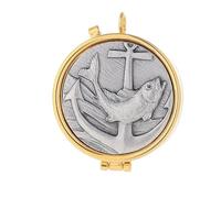 Holyart Teche Eucaristiche: Porta Ostia Pesce e Ancora in Peltro
