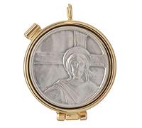 Holyart Teche Eucaristiche: Teca Mini ECCE Homo Peltro