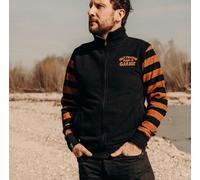 HolyFreedom Garage Felpa con zip, nero-arancione, taglia 3XL per maschi