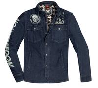 HolyFreedom Genoa Stampato Giacca tessile da moto, blu, Taglia XL