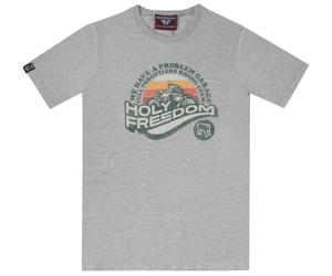 HolyFreedom L.A. Melange Maglietta, Grigio chiaro, Taglia S