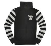 HolyFreedom Papillon Felpa zip, nero-beige, taglia S per maschi