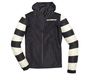 HolyFreedom Prison Cordura Giacca antipioggia, nero-bianco, taglia M per maschi