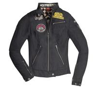 HolyFreedom Quattro Waxed Giacca tessile moto da donna, nero, taglia L per donne