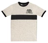 HolyFreedom Riga Nera Maglietta, Crema, Taglia M