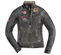 HolyFreedom Zero Giacca in pelle da moto da donna, nero, taglia M per donne
