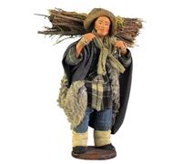 Holyhome Boscaiolo - Presepe Napoletano Terracotta Vestita, Realizzato e Dipinto a Mano, Made in Italy (Cm 12 (4,72 Inch))