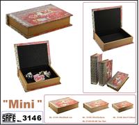 Holz-Sammelboxen Buch-Look Retrò Decorazione Libro Safe 3146 Midi 240x170x50 MM