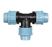 HOLZBRINK 1x Tubo a T PP 20 x 20 x 20 mm: per Il Collegamento e la Diramazione di Tubi e Linee di Irrigazione, HBZ-13