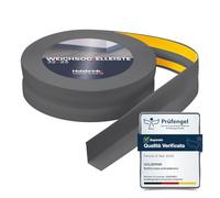 HOLZBRINK Battiscopa adesivo in PVC 32x23mm, 50 m (2x25m) | Bordino per top cucina, mobile per bagno | Zoccolino battiscopa | Colore: Grigio Scuro