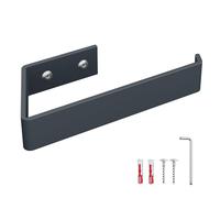 HOLZBRINK Porta carta igienica antracite opaco 164x72 mm | Portarotolo carta igienica da parete in bagno, toilette | Portarotolo WC da forare
