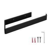 HOLZBRINK Portarotoli da cucina da parete nero opaco 244x72 mm | Porta asciugamani da muro per bagno, cucina, toilette | Porta scottex, salviette bagno