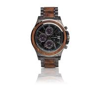 HOLZKERN Orologio cronografo da uomo a energia solare Angkor Koa/Marmo