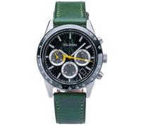 HOLZKERN Orologio da polso da uomo in titanio Neverrest occhio di gatto/verde