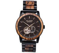 HOLZKERN Orologio Da Uomo Automatico San Francisco Zebrano/Ahorn