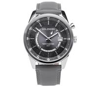 HOLZKERN Orologio da uomo GMT Skywhirl marmo/color argento