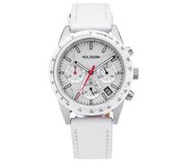 HOLZKERN Orologio da uomo in titanio Neverrest Howlite/Bianco