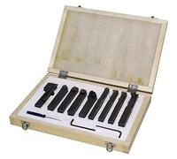 SET UTENSILI AD INSERTO PLACCHETTA PER TORNIO FERRO METALLO HOLZMANN 9TLG10