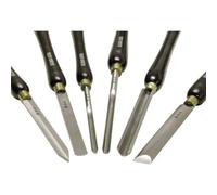 Holzmann Maschinen, H6TLG, H6TLG, Set di 6 sgorbie HSS di alta qualità, Set di 6 pezzi, Multicolor