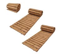 Holzpfad Pista Sbagliata Sentiero da Giardino 250x43x2cm Abete Anti-scivolo