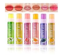 Holzsammlung Balsamo per Le Labbra, 6 Pezzi Burrocacao Alla Frutta, Lunga Durata non Sbiadisce Set Rossetto Impermeabile#04
