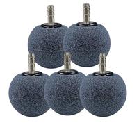 Holzsammlung Pietra Bolle per Acquario, 50 mm Air Stone, Gorgogliatore Acquario Diffusore Ossigeno Disciolto Pietra Porosa, Accessori per Pompe Aria Acquario, Strumento Rilascio Delle Bolle, 5 Pezzi