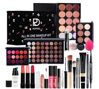 Holzsammlung Set Trucchi Donna, Tutto in uno Set di Trucco, Include Portatile Travel Make Up Palette Ombretto Rossetti Correttore Eyeliner Mascara