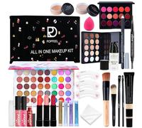 Holzsammlung Set Trucchi Donna, Tutto in uno Set di Trucco, Include Portatile Travel Make Up Palette Ombretto Rossetti Correttore Eyeliner Primer #C