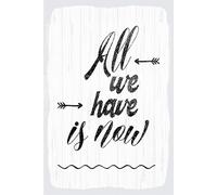 Holzschild 18x12 cm All we have is now weißes