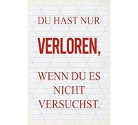 Holzschild 20x30 cm Du hast nur verloren, wenn du es nicht versuchst