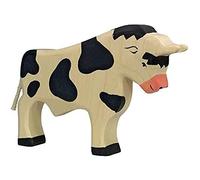 Holztiger 80000 - Figurina di Toro in Legno, Colore: Nero