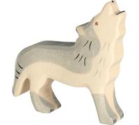 Holztiger 80109 - Figura Giocattolo in Legno, Soggetto: Lupo Che Ulula