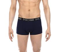 Hom 400387 Boxer, Multicolore (Noir, Marine, Gris Chiné V002), Large (Pacco da 3) Uomo