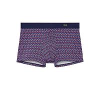 Hom Boxer Comfort Ocean Drive Boxer Briefs da Uomo (Confezione da 1), Stampa Micro Modello Piccole Fiamme in tonalità di Blu, Rosso, Rosa, Marina, S