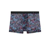Hom Boxer da Uomo Biscayne Boxer Briefs (Confezione da 1), Pizzo Nero Sovrastampato da Un Disegno di Sole Astratte e Mutlico, S