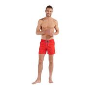 HOM Costume da Bagno Nautical Cup Pantaloncini da tavola, Nastro a Righe Rosso, L Uomo