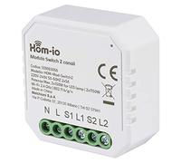 HOM-IO modulo dual switch da incasso 10A 2 canali wifi domotica smart 559593056