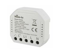 HOM-IO MODULO SWITCH DA INCASSO 10A WIFI DOMOTICA 559593050