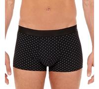 Hom Max Boxer Briefs Intimo, Micro Motif Blanc Imprimé Sur Fond Noir, M Uomo