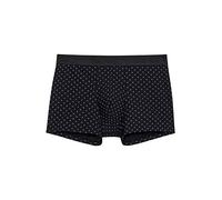 Hom Max Boxer Briefs Intimo, Micro Motif Blanc Imprimé Sur Fond Noir, S Uomo