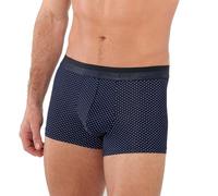Hom Max Intimo, Micro Motivo Bianco Stampato su Uno Sfondo Blu Scuro, S Uomo