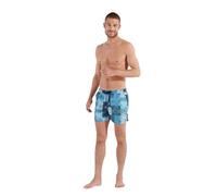 Hom Pierce-Pantaloncini da Bagno tavola, Stampa Patchwork Blu, 12 Mesi Uomo