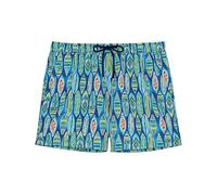 HOM Short de Bain Marbella Slip da Bagno, Stampa Blu, M Uomo