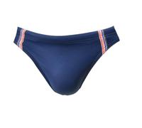 HOM Slip da Bagno Micro Nautical Cup Swim Briefs, Nastro a Righe Marine, XL Uomo
