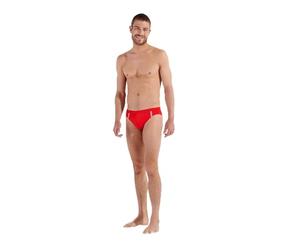 HOM Slip da Bagno Nautical Cup Swim Briefs, Nastro a Righe Rosso, M Uomo