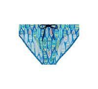 HOM Slip de Bain Marbella Costume, Stampa Blu, XL Uomo