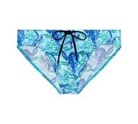 HOM Slip de Bain Tartane Costume, Stampa Blu, XL Uomo