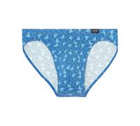Hom Slip Micro Comfort Beachcomber Briefs da Uomo (Confezione da 1), Stampa Foglie Astratte Marine e Bianche, M