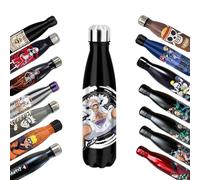 Homadict - Bottiglia termica One Piece - Borraccia in acciaio inox - Luffy Gear 5 - Tenuta calda e fredda 12 ore - Sport, viaggio, quotidiano - 500 ml - BPA Free - Licenza ufficiale